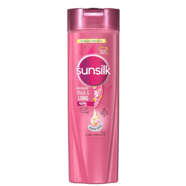 সানসিল্ক শ্যাম্পু থিক অ্যান্ড লং (Sunsilk Shampoo Lusciously Thick & Long)