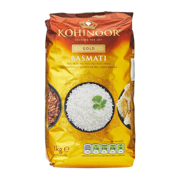 প্রিমিয়াম কহিনুর গোল্ড বাসমতি চাল (Premium Kohinur Gold Basmati Rice) 1kg
